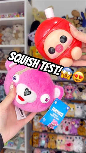 Plushie squish test!😍 #plushies #toys #cute #funny #squishy #toycollector #cuteshorts