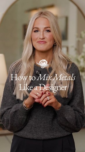 Mixing metals? Way easier than you think. Start with a primary finish for your lighting hardware Choose a secondary finishes for plumbing fixtures bath accessories (towel hooks, tp holders, etc.) As long as both finishes are in multiple places, it will feel cohesive and intentional. I’ve got two guides for your kitchen bathroom where I give examples! Comment “mixed metals” and I’ll DM them to you. #LWSimplyBeautifulLiving Video: @thisisnickdotcom | Lexi Westergard Design