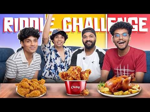 RIDDLE FOOD CHALLENGE 😂😂 #challenge