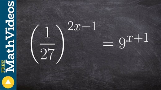 Applying the one-to-one property to solve an equation with exponents