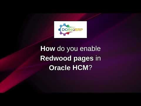 How to enable redwood pages in oracle HCM