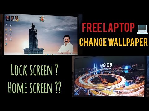 How to change Wallpaper in free laptop | Change home screen & lock screen wallpaper | free laptop 🔥❗