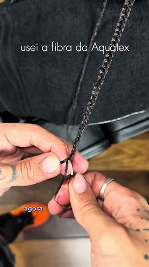 How to finish a thin braid #braids #trancas #hairstyle