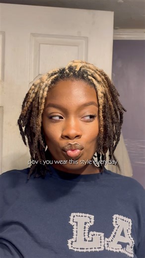 Claw Clip on SHORT Dreads, hair tutorial 😍😍 #viral #fyp #dreadstyles