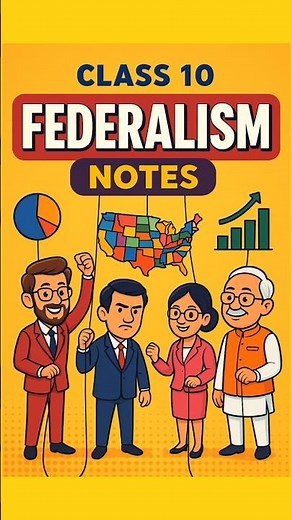Federalism Notes | Class 10 sst chapter 2 | Civics chapter 2 question answer #shorts