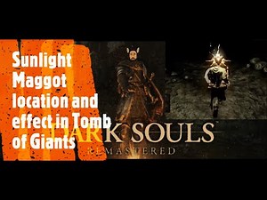 Dark Souls Remastered [Sunlight Maggot location and effect in Tomb of Giants]