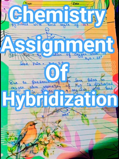 chemistry assignment of hybridization #youtube #viral #shorts #chemistry #experiment