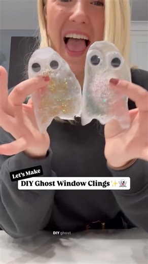 MAGICAL MOM HACK MONDAY - DIY Ghost Edition ✨ Try these DIY Ghost Window Clings. Easy, festive, and little hands will love helping and so will their North Pole Reindeer pen pal! At Reindeer In Here we LOVE holidays, LOVE traditions, and LOVE moms! Friendship. Magic. Tradition. What you need ⬇️ 👻 White glue 👻 Glitter (because everything’s better with sparkle ✨) 👻 Googly eyes 👻 Plastic sheet or Ziplock bag How to make it: ✨Draw ghost shapes on the ziplock bag with glue. ✨Sprinkle with glitter 
