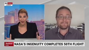 ANU Astrophysichist and Cosmologist Brad Tucker says NASA’s ingenuity helicopter has ‘completely changed space exploration’ after the drone completed its 50th flight around Mars. Watch the full episode at www.skynews.com.au/flash | Sky News Australia