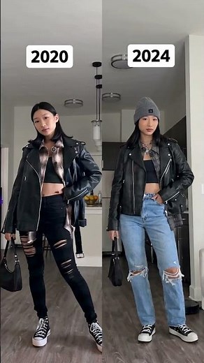 This flannel shirt outfit evolution, which year's look do you prefer?