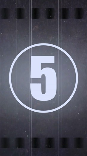 (無料動画素材) スマホ縦用 フィルムカウントダウン 5秒 音あり #shorts