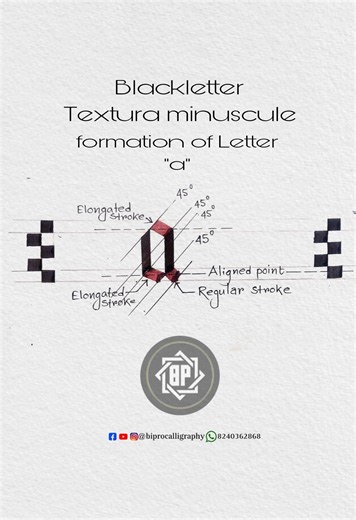 Gothic Calligraphy Lovers | Blackletter – Textura Minuscule | Facebook