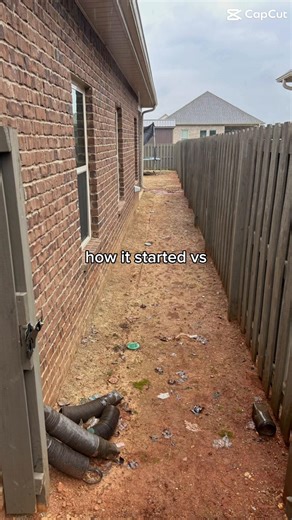 From trash to treasure #landscapedesign #landscapetok #landscapersoftiktok #greenline #fypage