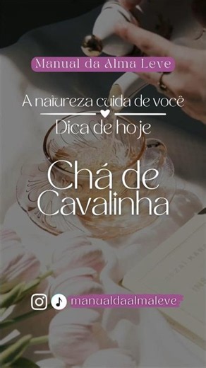 Você conhece o Chá de Cavalinha? #relax