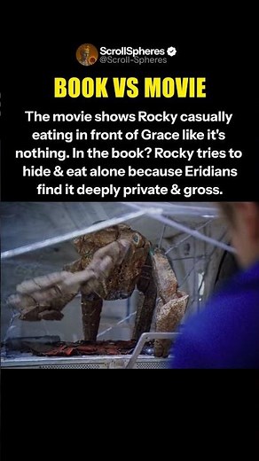 How Rocky Eats In The Book vs The Movie - Project Hail Mary