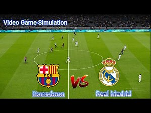 🔴Live : Barcelona vs Real Madrid | Super Cup - Final | El Clasico Final | Video Game Simulation
