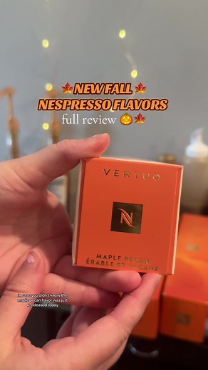 NEW FALL Nespresso Capsules FULL REVIEW! In this video, I am reviewing the maple pecan coffee capsule which was re-released TODAY! I also have the new pumpkin pie spice capsule, so let me know if you want to see a video on that! I am using expert mode to make the maple pecan capsule more concentrated so that it is like a double shot of espresso! @Nespresso #nespresso #nespressohack #nespressocapsules #fall #fallnespresso #nespressovertuo #maplepecan #coffeetok #nespressomaplepecan #falldrink