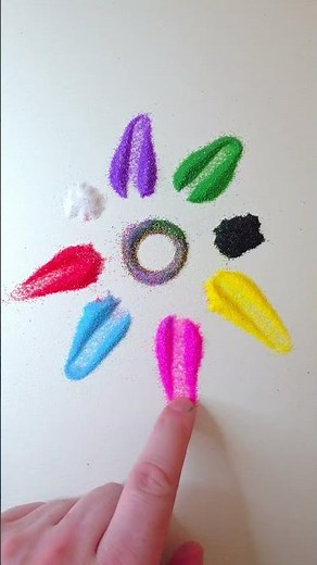 Colors mixing with powder #art #satisfying