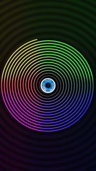 Hallucinate Optical illusion 😵‍💫 Hypnotic Spiral Trippy #short #hypnose