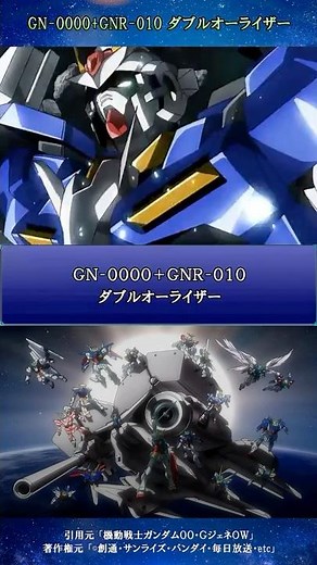 MS Encyclopedia GN-0000 + GNR-010 Double O Raiser [Mobile Suit Gundam 00/G Generation OW/Zundamon...