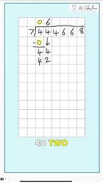 How to use long division and understand how to get the remainder