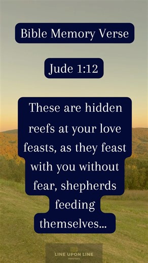 Bible Memory Verse - Jude 1:12 #bible #memoryverse