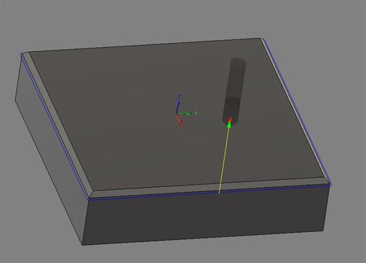 Programming a chamfer on a chamfered model...
