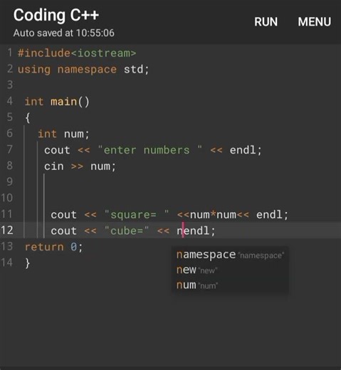 Square & Cube in C++ 🔢 | Easy Programming 🚀 #coding #cppprogram #cpp #programming #cppcast #cppnow