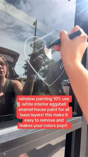 Check out our window painting eBook for all of our tips and secrets (link in our bio) #windowpainting #painting #smallbusinesses #art #artist #painter | PaintedPanes.LLC