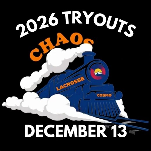Since 2018 CHAOS Lacrosse Club has raised the level of play from north Colorado Springs to South Denver. Join us Saturday, December 13 for our Summer 2026 Tryouts. Palmer Ridge High School 淚 Boys grad years 2029, 2033 - 2035 ⏰️ 11am | COSMO CHAOS Lacrosse | Facebook