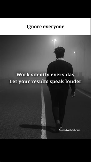 Work in Silence 🖤. #motivation #mindset #discipline #truthmatters