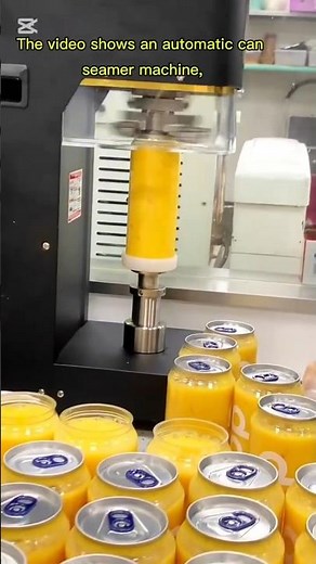 Satisfying Can Sealing: Watch This Automatic Seamer Machine in Action!
