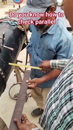 How to check parallel Flange to pipe?