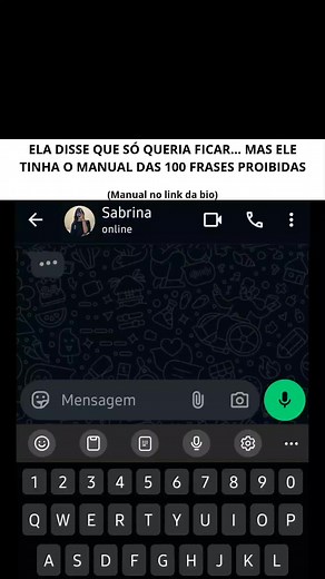 Ela disse que só queria ficar... mas ele tem o manual proibido do link na bio#conversa #labia #namorada