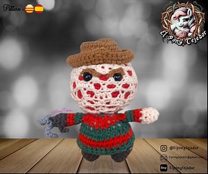 Crochet Amigurumi Pattern Freddy Krueger // Crochet Amigurumi Pattern Freddy Krueger // Crochet Amigurumi Pattern Freddy Krueger // CAT-CAS-EN - Etsy