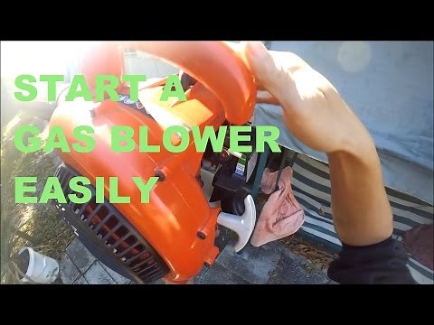 How start a Homelite gas blower or any gas blower