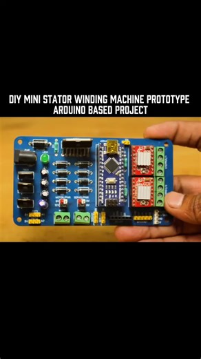 DIy mini stator Winding machine prototype Arduino based project #newproject #fy #viral?videotiktok😇😇1mellean #trending #tiktokpartner