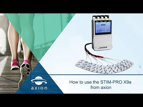 TENS EMS Device Application - How To Use The STIM-PRO X9+ | axion