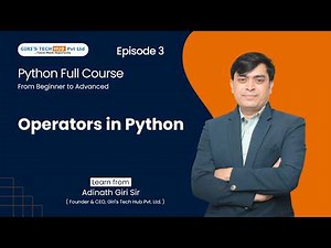 Operators in Python (Full Explanation with Examples) | Python for Beginners