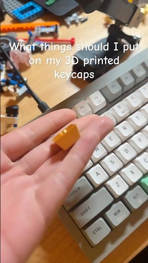 Day 1 of making a custom keyboard with 3D printed keycaps 😶