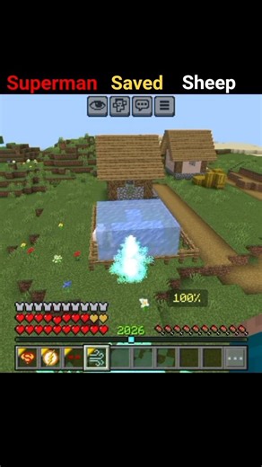 Minecraft Superman Saved Sheep