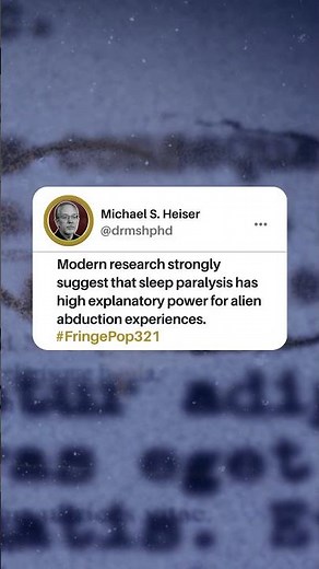 UFOs, Demons and Sleep Paralysis