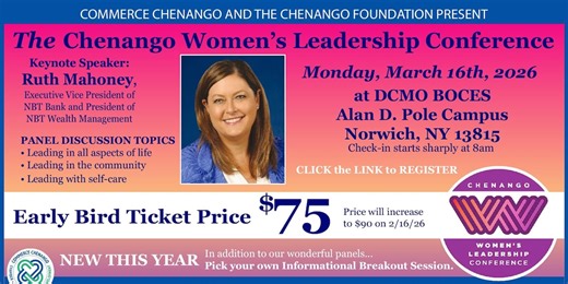 3rd Annual Chenango Women’s Leadership Conference set for March 16
