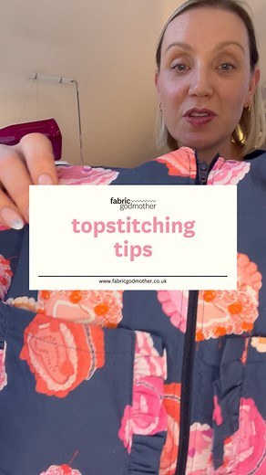 Did you know that if your sewing machine does a zig-zag stitch, you can probably move your needle to get neat topstitching? Want more tips on top stitching? Comment 'Topstitch' in the comments, and we'll send you our handy topstitching blog, packed with tips and info. #sewingtips #fgAspen #Aspendress #homesewn #habbyinspo #topstitching | Fabric Godmother