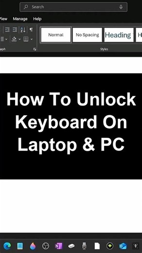 How To Unlock Keyboard On Laptop & PC
