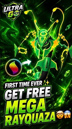 🔥 First Time Ever! FREE Mega Rayquaza for Everyone?! 🤯#pokemongo #myteamforscarletandviolet #pokemon
