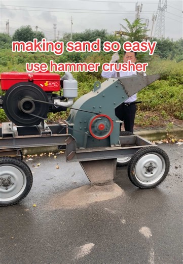 Effortless Sand Production with Mobile Hammer Crusher