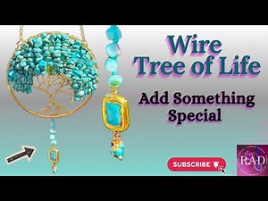 Tree of Life, Beaded Accents, #wireart, #diy