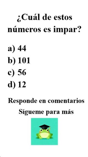 sabes la diferencia entre números pares e impares??? #mates #maths