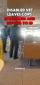 Disabled Vet Refuses to ID and Puts Cops in Their Place #shorts